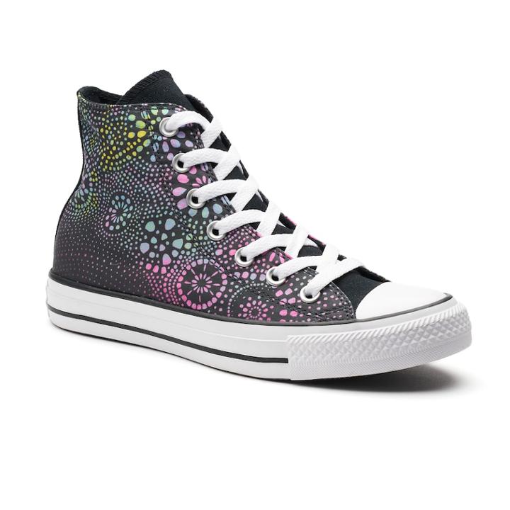 Women's Converse Chuck Taylor All Star Kaleidoscope High Top Sneakers, Size: 10, Black