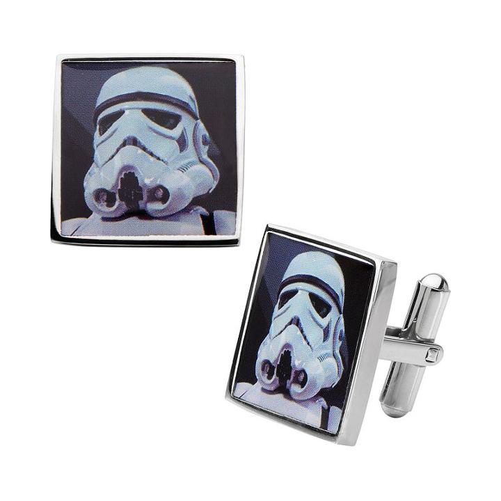 Star Wars Stormtrooper Stainless Steel Cuff Links, Men's, Multicolor