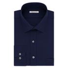 Men's Van Heusen Flex Collar Regular-fit Pincord Dress Shirt, Size: 16.5-34/35, Dark Blue