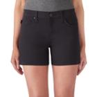 Women's Rock & Republic&reg; Kimber Side Slit Jean Shorts, Size: 18, Black