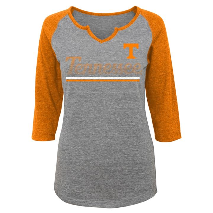 Juniors' Tennessee Volunteers Over The Line Tee, Women's, Size: Small, Dark Grey