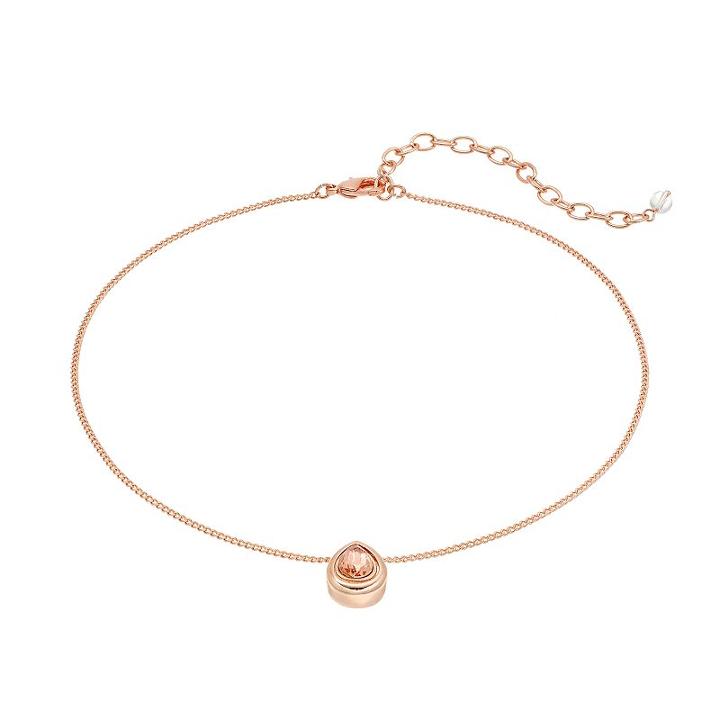 Napier Simulated Crystal Teardrop Choker Necklace, Women's, Pink