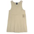 Girls Plus Size French Toast School Uniform Pleated Buckle Jumper, Girl's, Size: 20 Plus, Beig/green (beig/khaki)
