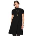 Women's Elle&trade; Mockneck Shift Dress, Size: Xs, Black