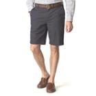 Men's Chaps Classic-fit Poplin Flat-front Shorts, Size: 36, Grey