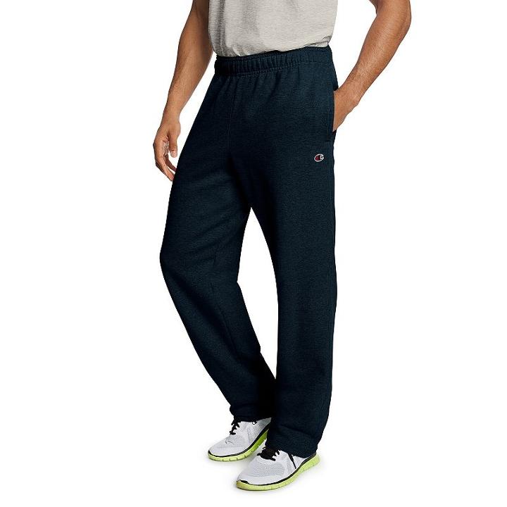 Men's Champion Powerblend Fleece Pants, Size: Large, Blue (navy)