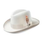 Men's Stacy Adams Wool Felt Homburg Hat, Size: Medium, Lt Beige