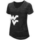 Women's Campus Heritage West Virginia Mountaineers Pocket Tee, Size: Large, Dark Grey