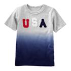 Boys 4-12 Oshkosh B'gosh&reg; Usa Dip Dyed Top, Size: 8, Light Grey