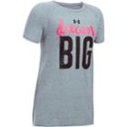 Girls 7-16 Under Armour Dream Big Graphic Tee, Size: Medium, Med Grey