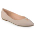 Journee Collection Hildy Women's Pointed Toe, Girl's, Size: 6.5, Beig/green (beig/khaki)