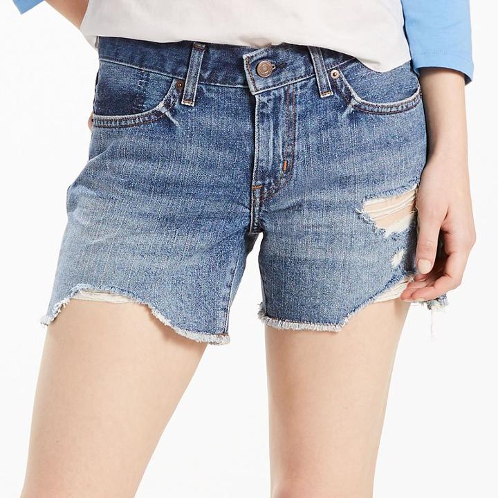 Women's Levi's Mid-length Jean Shorts, Size: 8/29, Med Blue