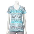 Women's Croft & Barrow&reg; Essential V-neck Tee, Size: Xl, Med Green