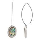 Simply Vera Vera Wang Simulated Abalone Threader Drop Earrings, Women's, Multicolor