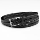Croft & Barrow&reg; Hand-laced Basketweave Belt - Big & Tall, Men's, Size: 52, Black
