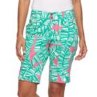 Women's Loudmouth Golf Banana Beach Bermuda Shorts, Size: 10, Brt Pink