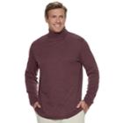 Big & Tall Croft & Barrow&reg; Classic-fit Easy-care Turtleneck, Men's, Size: 4xb, Drk Purple