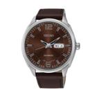 Seiko Men's Recraft Leather Automatic Watch - Snkn49, Brown