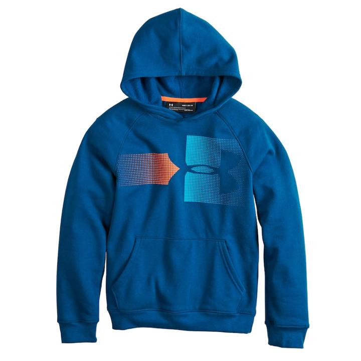 Boys 8-20 Under Armour Rival Logo Hoodie, Size: Large, Blue