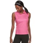 Women's Fila Sport&reg; Sleeveless Printed Golf Polo, Size: Xs, Med Pink