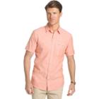 Men's Izod Dockside Classic-fit Chambray Woven Button-down Shirt, Size: Xl, Brt Orange