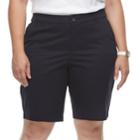 Plus Size Croft & Barrow&reg; Essential Bermuda Shorts, Women's, Size: 20 W, Blue (navy)