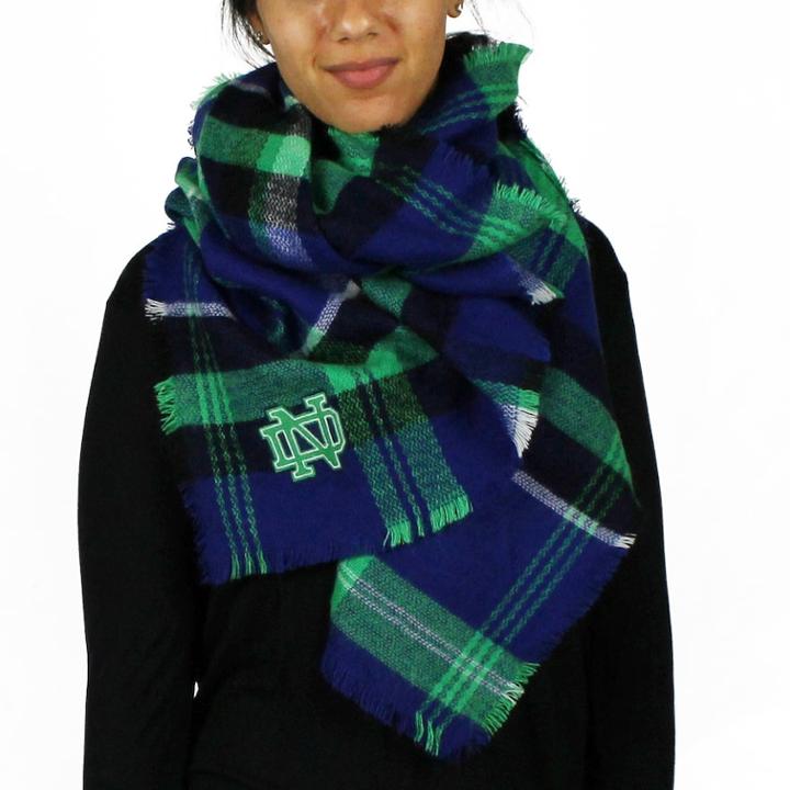 Women's Notre Dame Fighting Irish Tailgate Blanket Scarf, Team