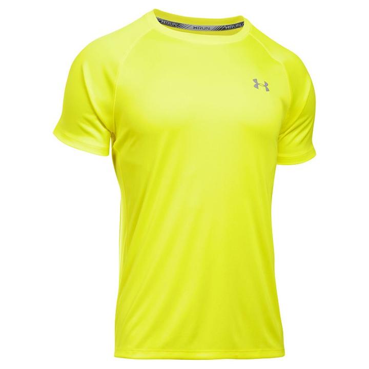 Men's Under Armour Heatgear Running Tee, Size: Large, Drk Yellow
