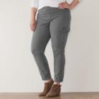 Plus Size Sonoma Goods For Life&trade; Pull-on Skinny Pants, Women's, Size: 16 W, Dark Grey
