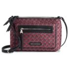 Dana Buchman Curlew Chain-link Jacquard Crossbody Bag, Women's, Dark Pink