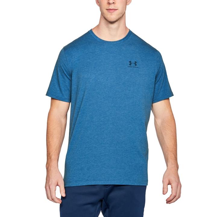 Men's Under Armour Chest Lockup Tee, Size: Large, Blue