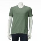 Men's Rock & Republic Core V-neck Tee, Size: Large, Med Green