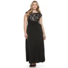 Plus Size Chaya Lace Evening Gown, Women's, Size: 16 W, Oxford