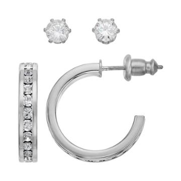 City By City Stud & Hoop Earring Set, Women's, Multicolor