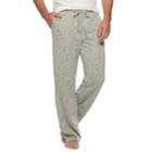 Big & Tall Croft & Barrow&reg; Sweater Fleece Lounge Pants, Men's, Size: 4xb, Light Grey