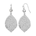 Lc Lauren Conrad Textured Nickel Free Leaf Drop Earrings, Women's, White