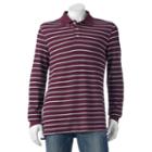 Men's Croft & Barrow&reg; Classic-fit Yarn-dyed Striped Polo, Size: Large, Red
