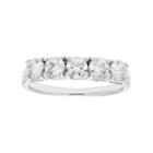 14k White Gold 1 Carat T.w. Lab-created Moissanite Anniversary Ring, Women's, Size: 9