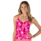 Women's Speedo Ikat Tankini Top, Size: Large, Brt Orange