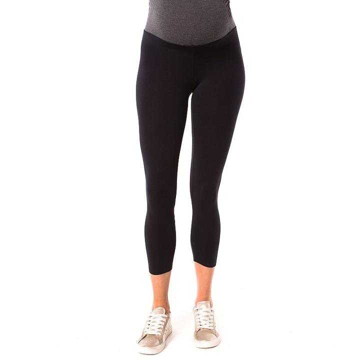 Maternity Pip & Vine By Rosie Pope Cropped Leggings, Women's, Size: M-mat, Black