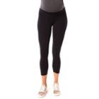 Maternity Pip & Vine By Rosie Pope Cropped Leggings, Women's, Size: M-mat, Black