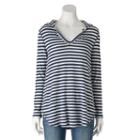 Women's Olivia Sky Striped Thermal Tunic, Size: Large, Med Blue