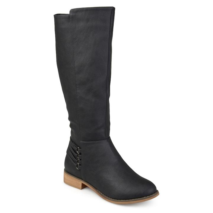 Journee Collection Marcel Women's Riding Boots, Size: Medium (7), Black