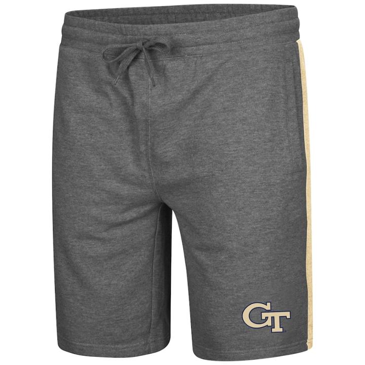 Men's Colosseum Georgia Tech Yellow Jackets Sledge Ii Terry Shorts, Size: Xl, Med Grey