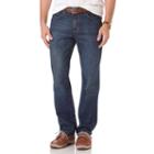 Men's Chaps 5-pocket Straight-fit Jeans, Size: 40x30, Blue