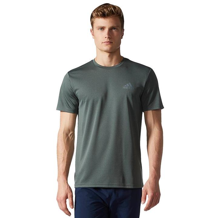 Men's Adidas Esssential Tee, Size: Large, Dark Green