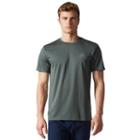 Men's Adidas Esssential Tee, Size: Large, Dark Green