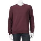 Men's Croft & Barrow&reg; Easy-care Fleece Crewneck Sweatshirt, Size: Medium, Red