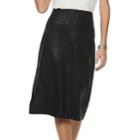 Women's Apt. 9&reg; Tummy Control Pencil Skirt, Size: Large, Black