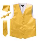 Men's Steven Land Solid 4-pc. Vest Set, Size: Xl, Gold